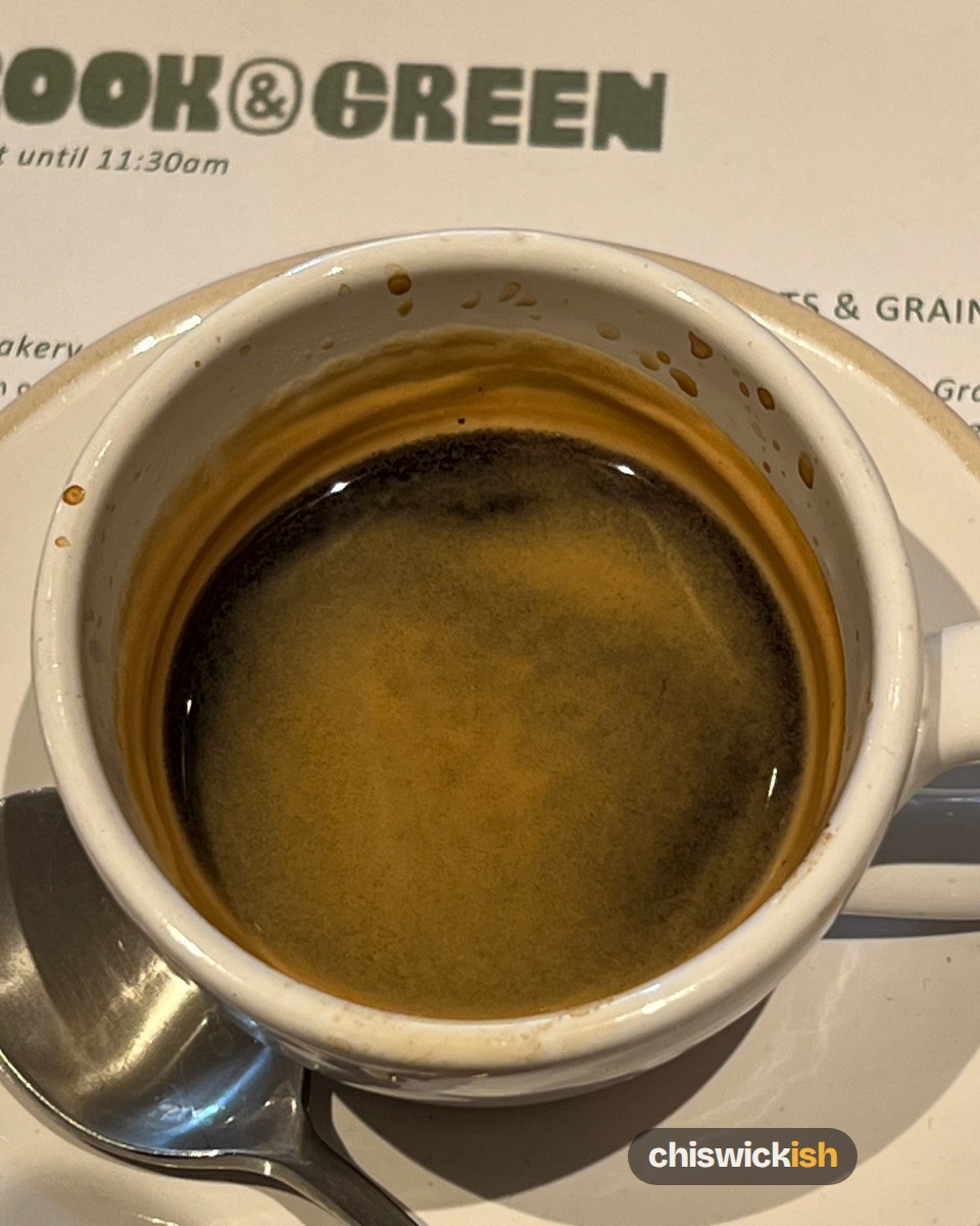 Double espresso, £4.50