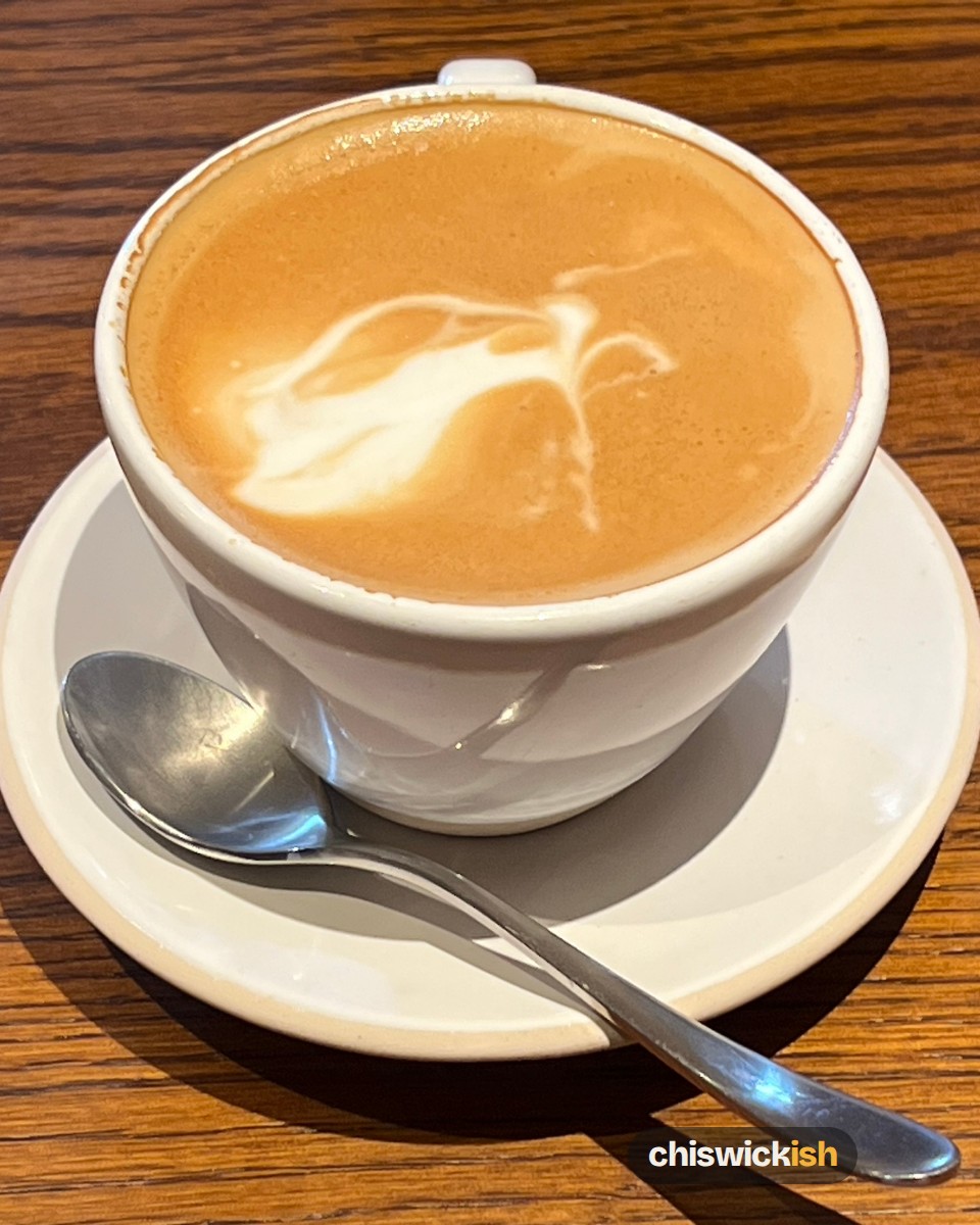 Flat white, £4.50